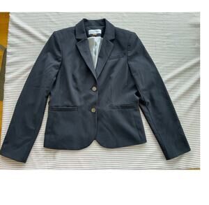 Calvin Klein Women's Blazer Navy Blue Two-Button Size 8 Buisness professional